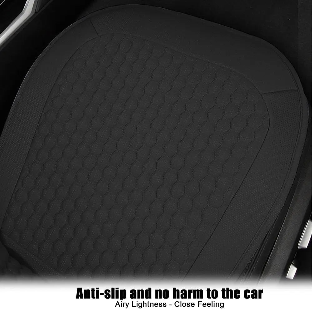 Premium Car Seat Cushion with Backrest, Breathable Ventilation, Supportive Comfort for All Seasons, Removable & Portable for Car & Home Use