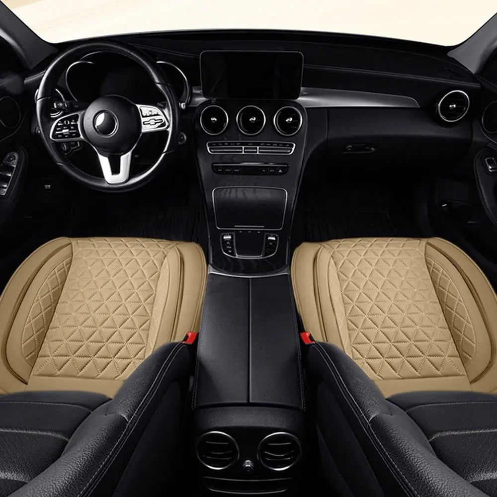 Breathable Leather Velvet Car Seat Cushion Cover | All-Season Mesh Seat Pad with Ventilation Technology | Comfortable Support for Enhanced Driving Experience
