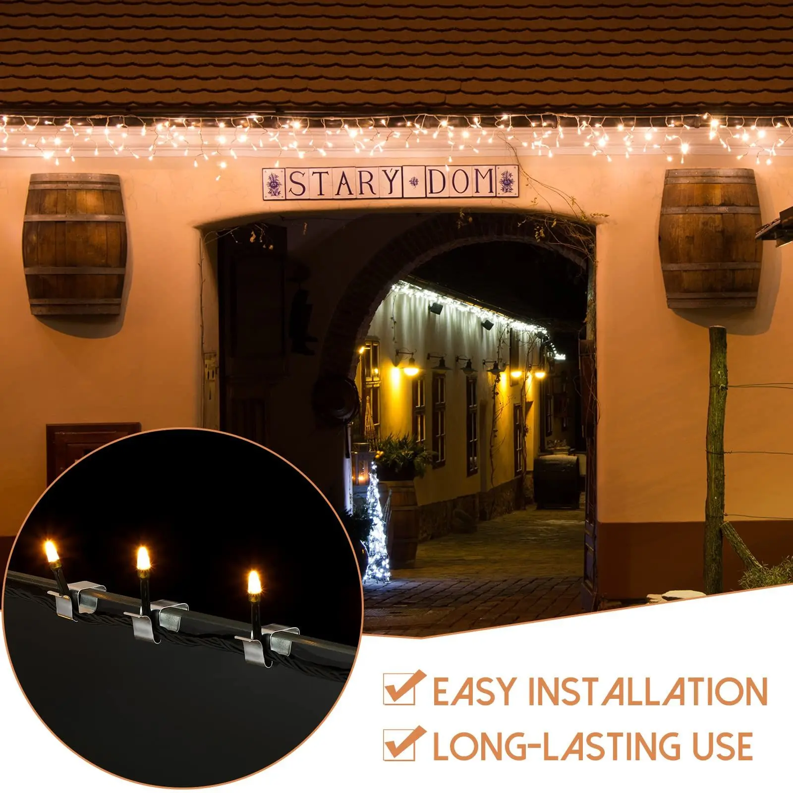 Transform Your Holiday Décor with Our Durable Christmas Light Gutter Hooks