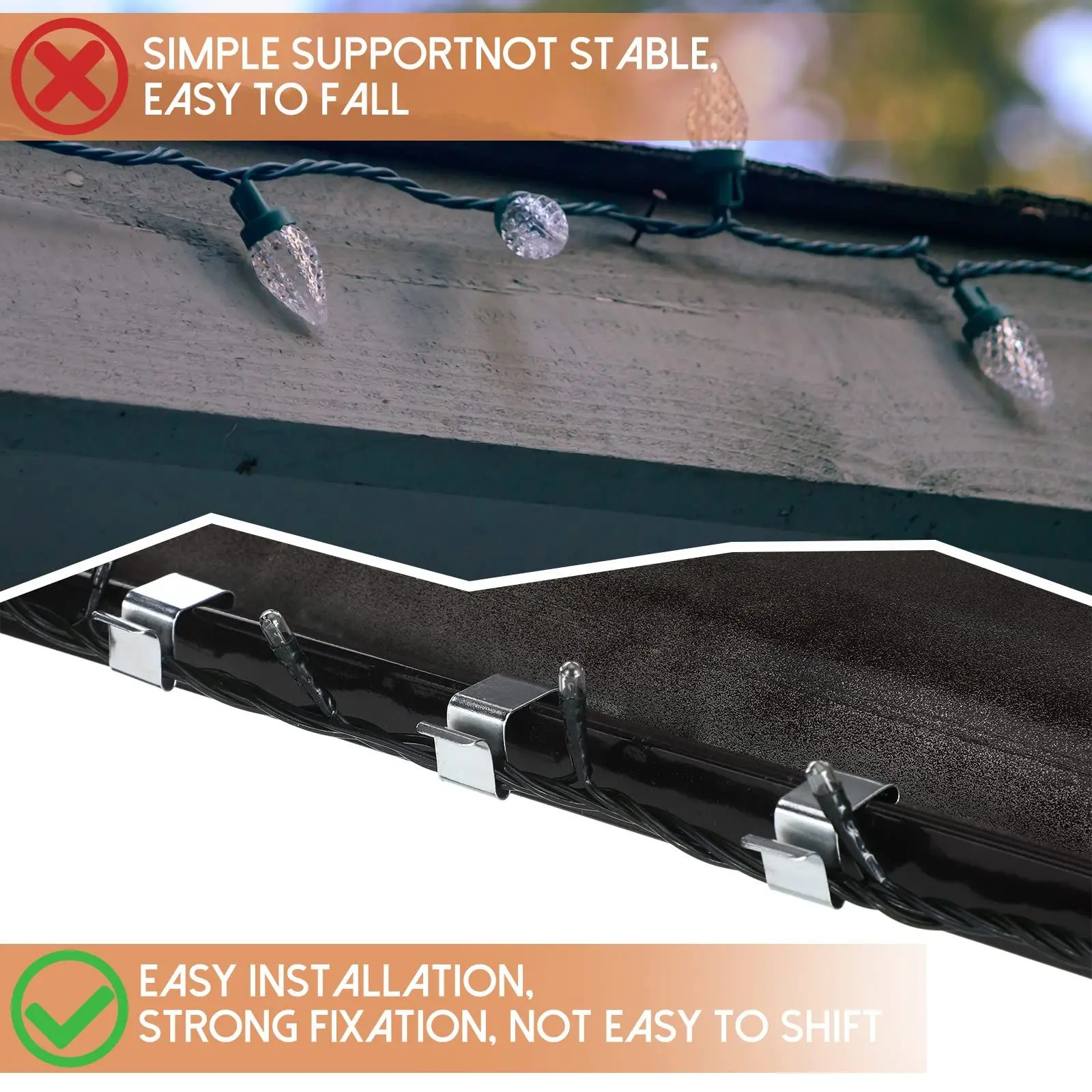 Transform Your Holiday Décor with Our Durable Christmas Light Gutter Hooks