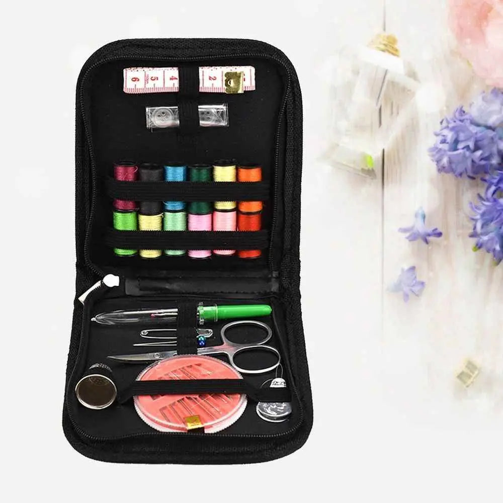 Portable Mini Sewing Kit 25pcs Assorted Colors Travel Sewing Kit for Adults and Beginners