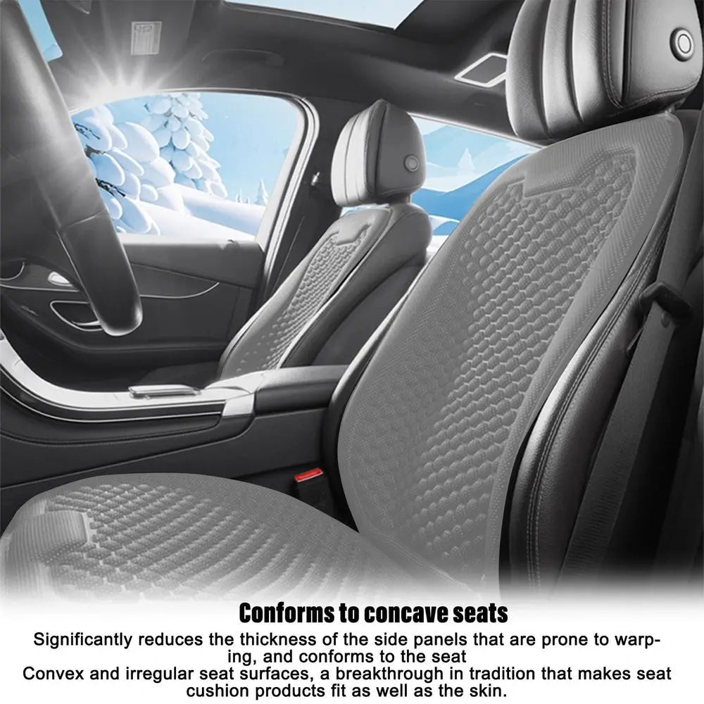 Breathable Car Seat Cushion & Backrest for Cool, Comfortable Driving