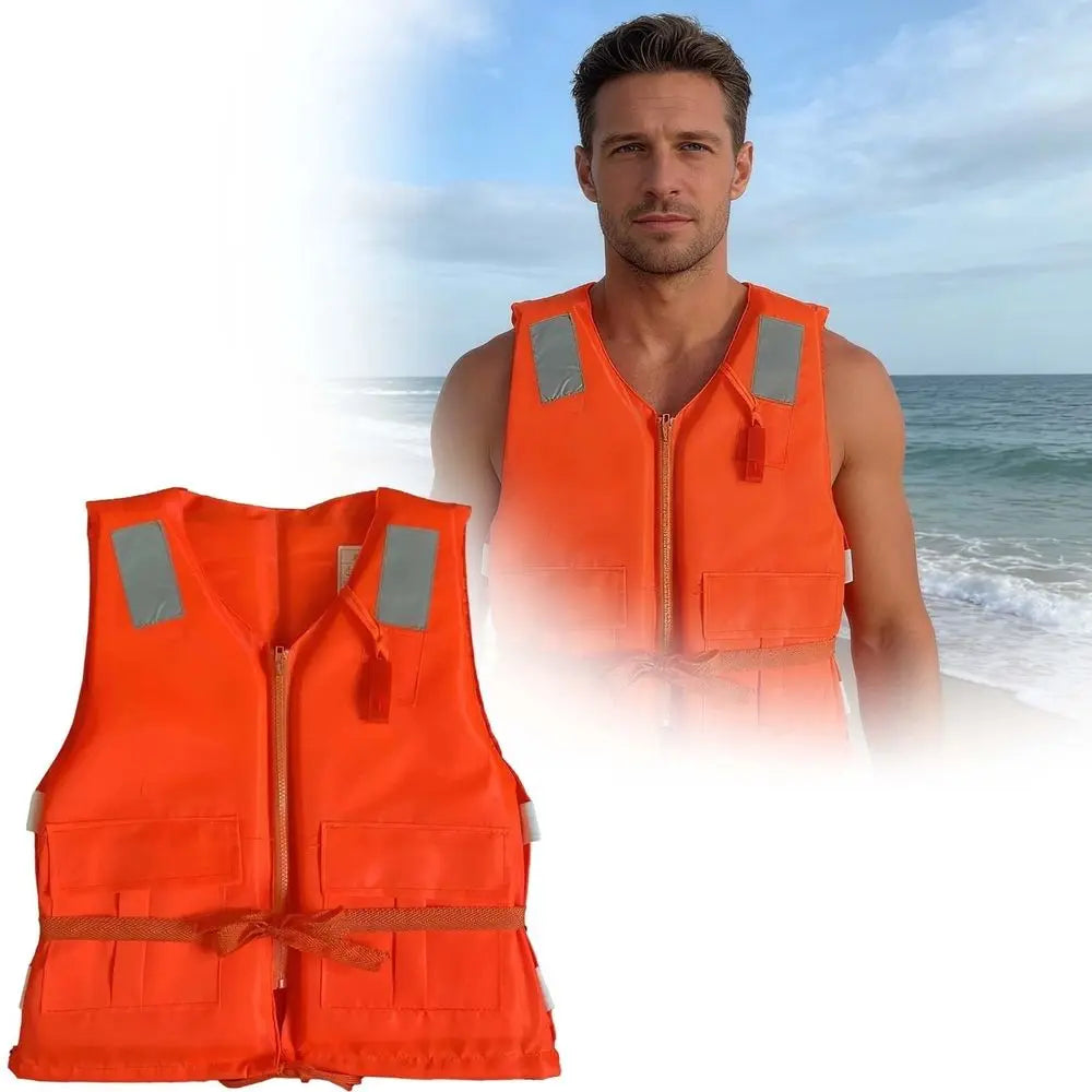 Adjustable Life Jacket with Quick-Release Buckles for Water Sports