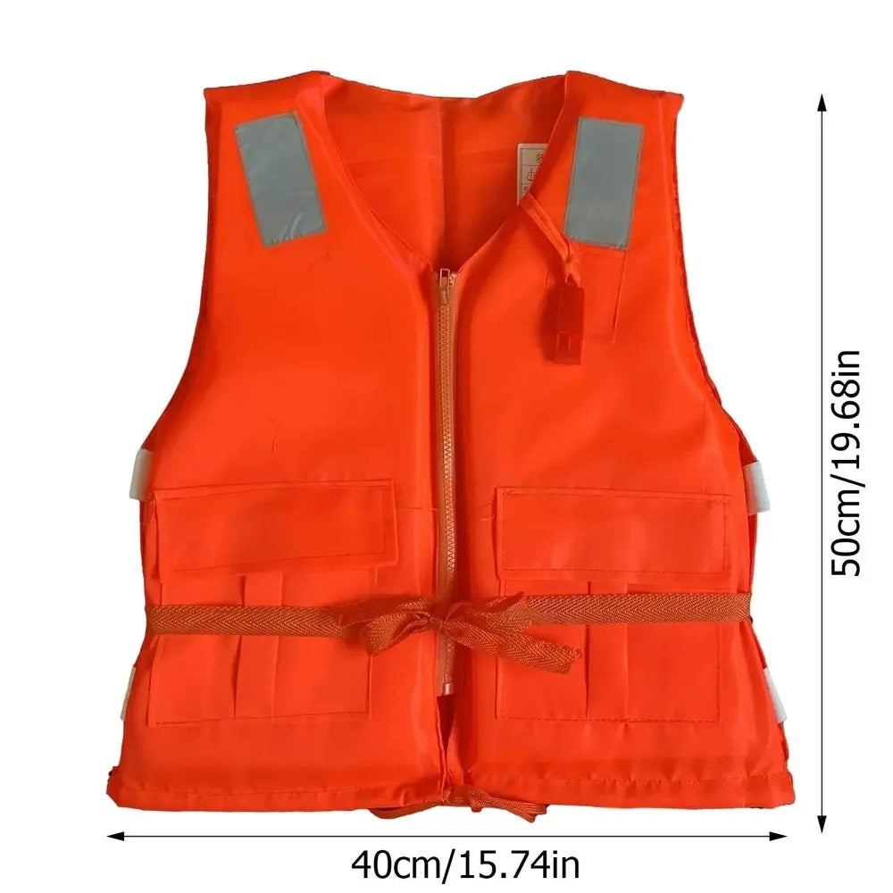 Adjustable Life Jacket with Quick-Release Buckles for Water Sports