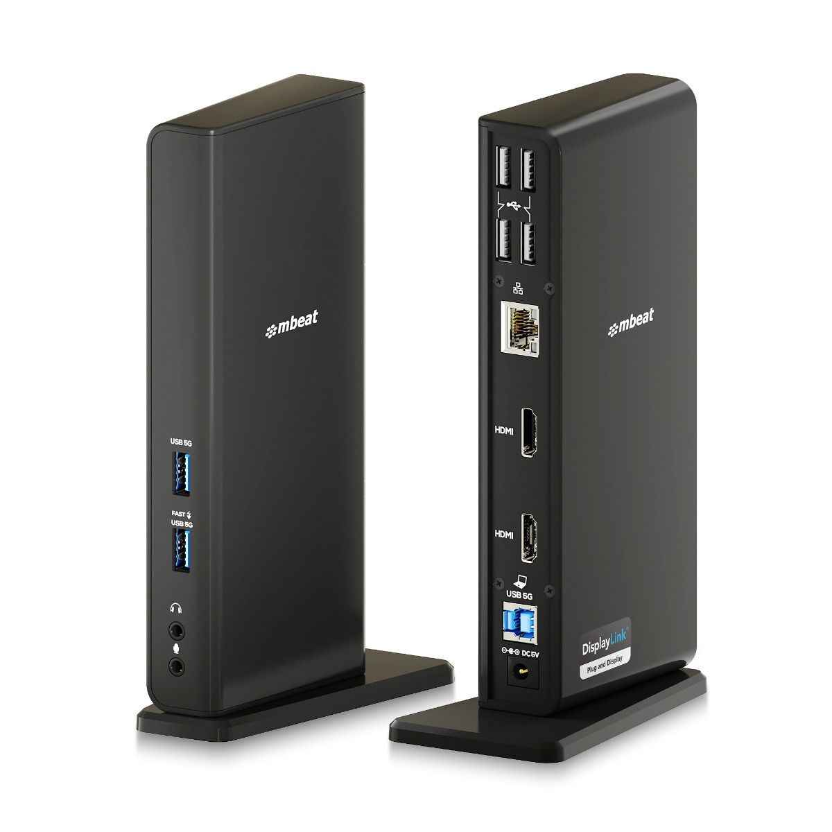 mbeat USB-C/A Dual HDMI DisplayLink® Docking Station