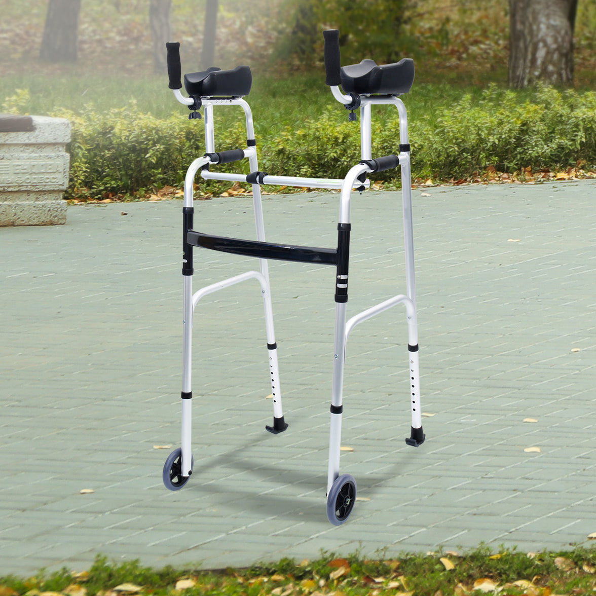 Adjustable Aluminium Rollator Walker for Enhanced Mobility and Comfort