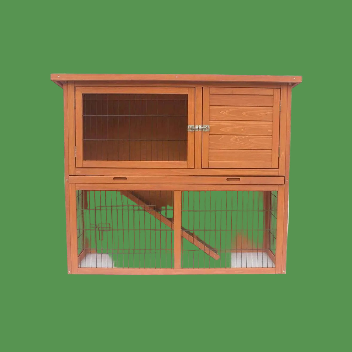Little Buddies 2-Storey Wooden Rabbit Hutch for Pet Rabbits