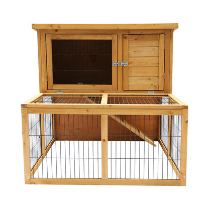 Furtastic Chicken Coop Rabbit Hutch with Large 2-Storey Run