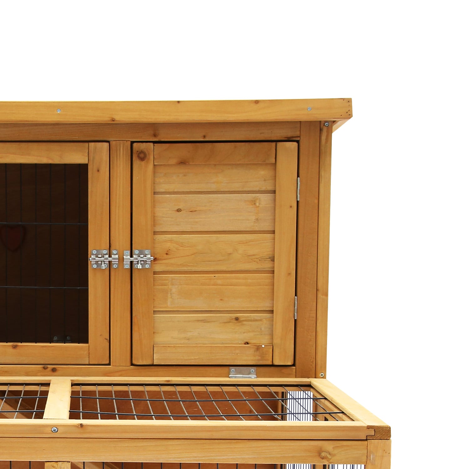 Furtastic Chicken Coop Rabbit Hutch with Large 2-Storey Run