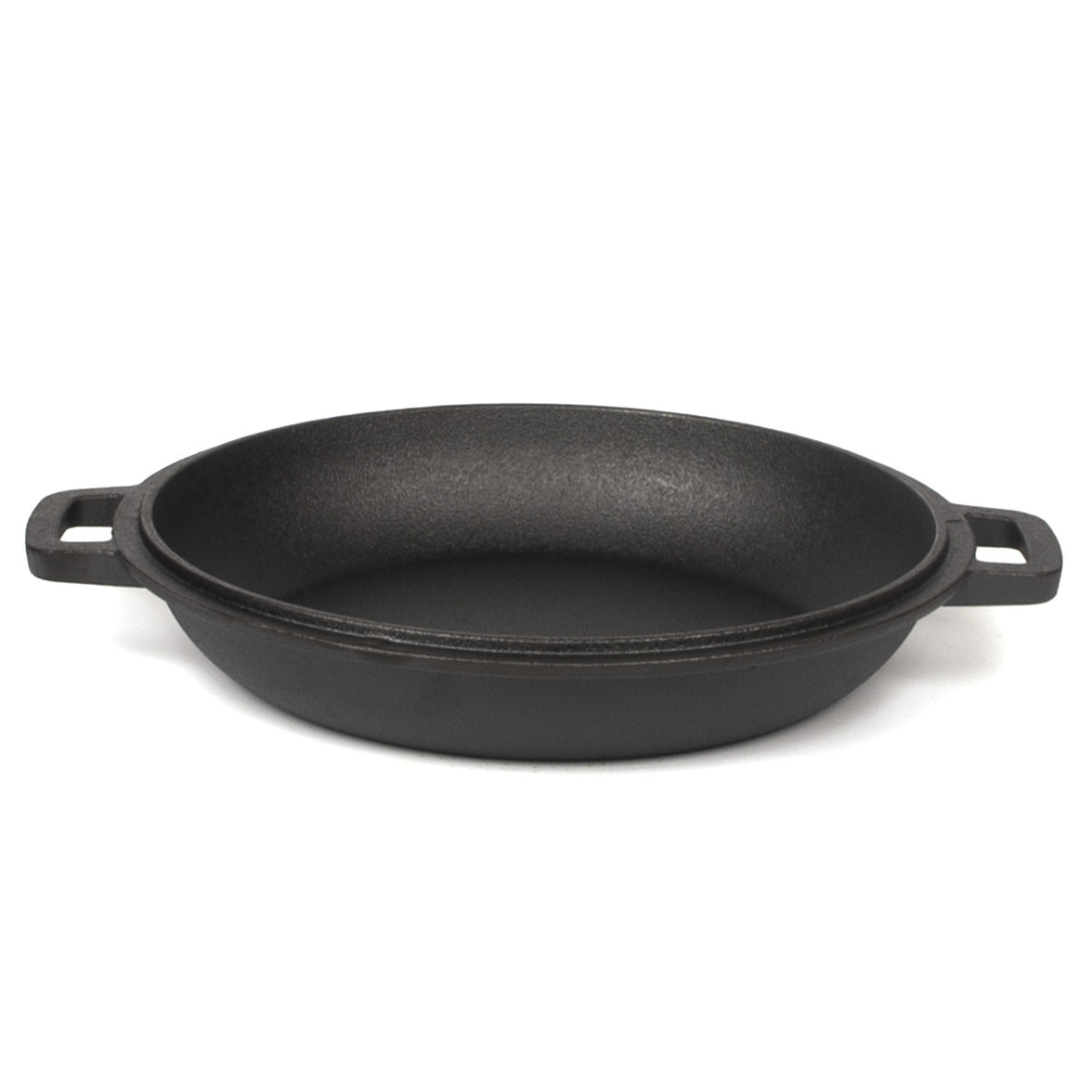 26cm Pre-Seasoned Cast Iron Dutch Oven Skillet Set - Durable 2-in-1 Cookware with Lid