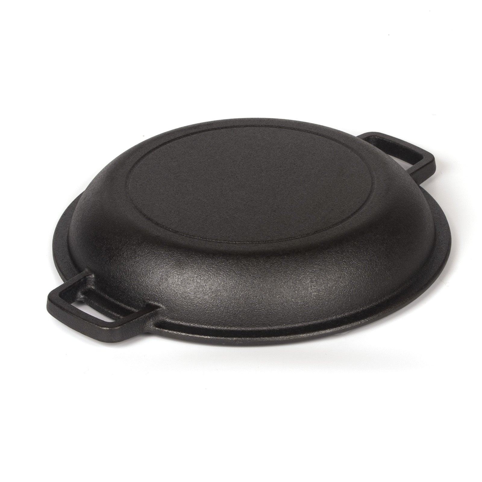 26cm Pre-Seasoned Cast Iron Dutch Oven Skillet Set - Durable 2-in-1 Cookware with Lid