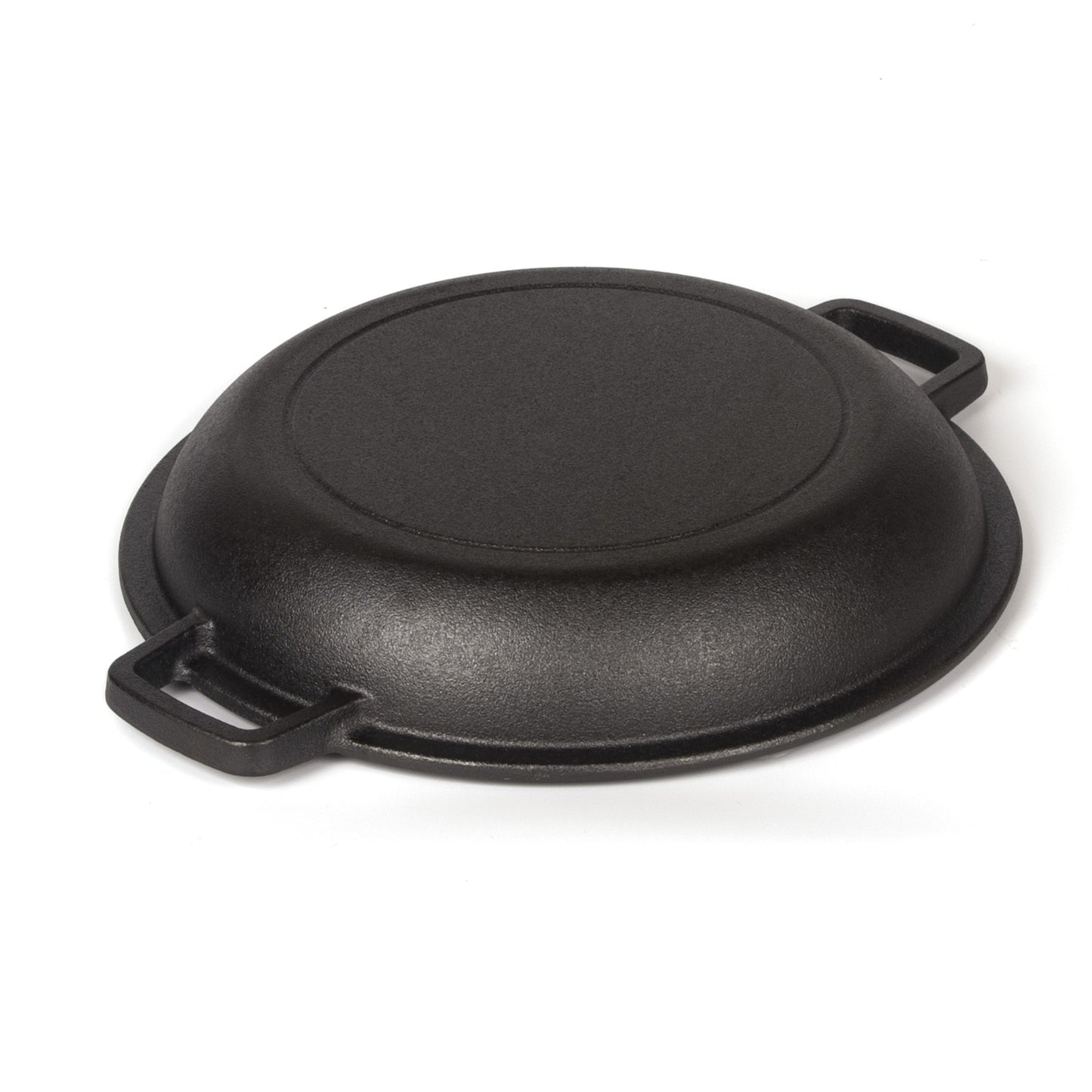 26cm Pre-Seasoned Cast Iron Dutch Oven Skillet Set - Durable 2-in-1 Cookware with Lid