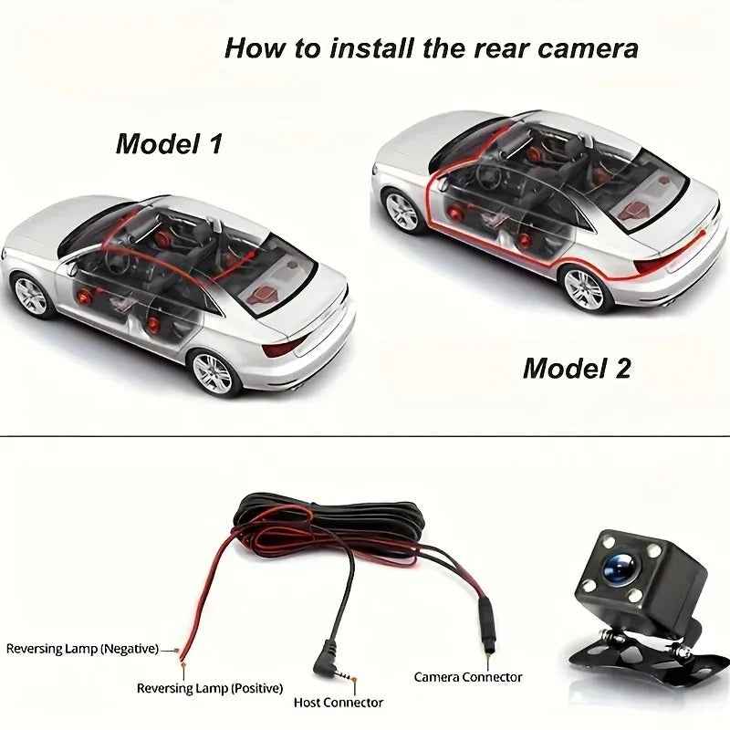 4 Channel Dashcam 1080P FHD 170° Wide Angle with G-Sensor and 64GB Card