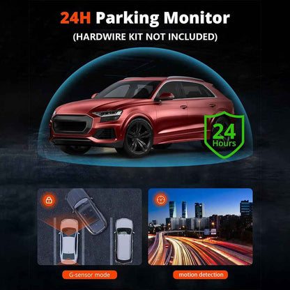 4K Dual Dash Cam with WiFi GPS ADAS | Front and Rear Car Camera Recorder + 32GB Card