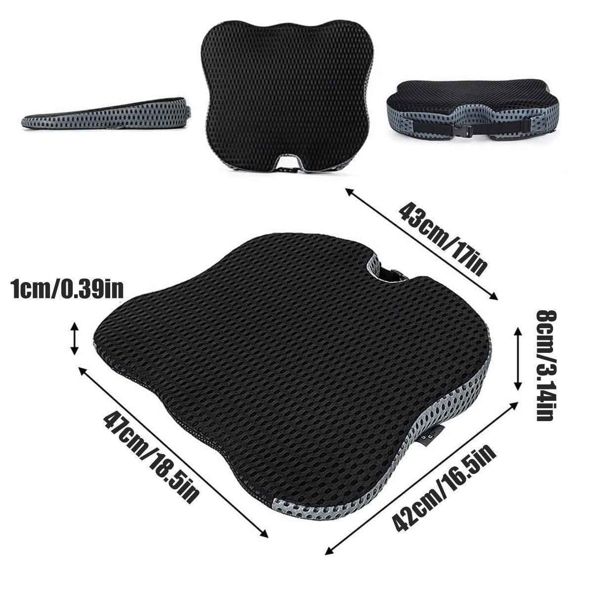Universal Memory Foam Seat Cushion for Car Office and Home Chair Use