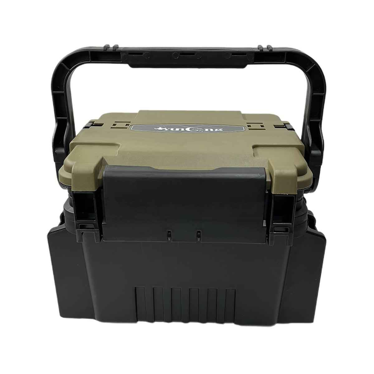 Multifunctional Fishing Tackle Box Portable Gear Storage Case Organizer Tool Box - Blue