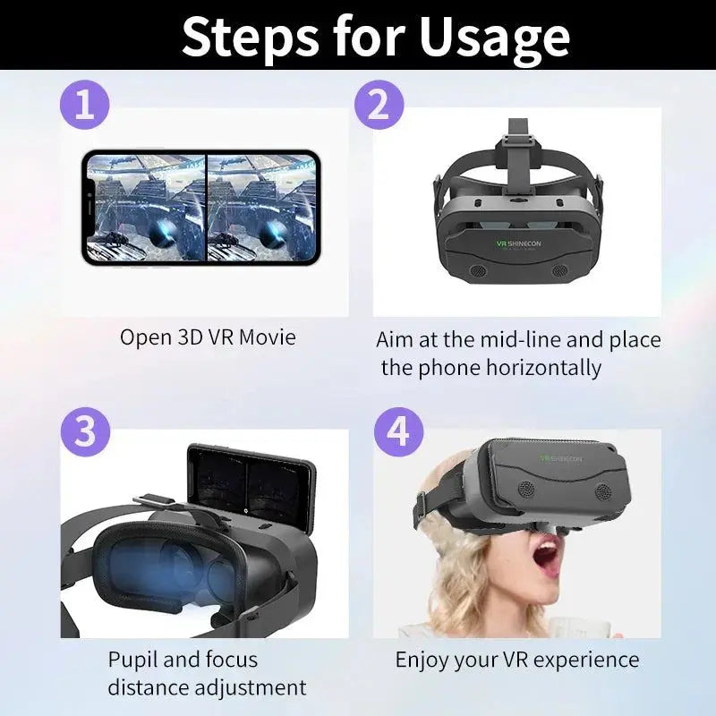 <h2>Smartphone VR Glasses for Immersive 3D Movies and Gaming</h2>