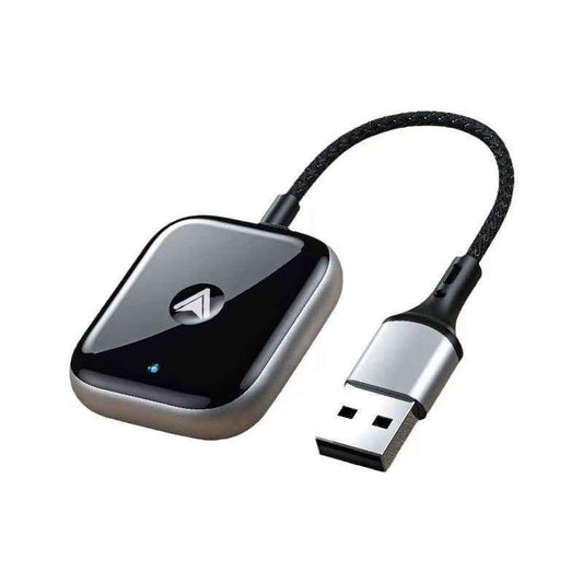 2-in-1 Wireless CarPlay & Android Auto Adapter - Plug & Play Dongle for Cars(Applicable to Android-Black)