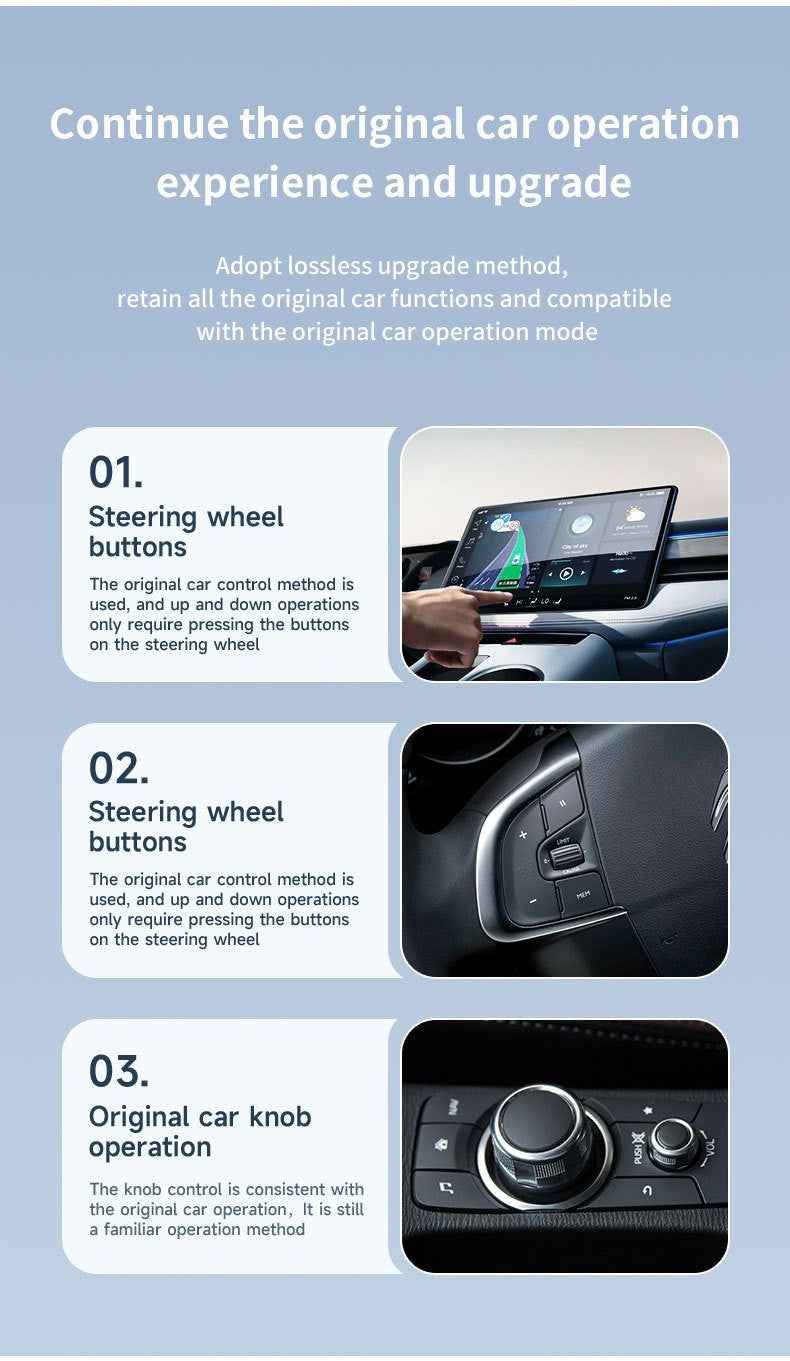 2-in-1 Wireless CarPlay & Android Auto Adapter - Plug & Play Dongle for Cars(Applicable to Android-Black)