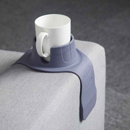 Flexible Anti-Spill Silicone Couch Arm Cup Holder - Sofa Armrest Drink Tray(black) - Donsdropshipstore.com