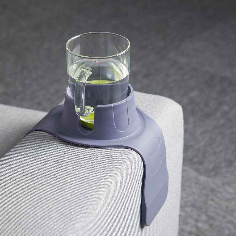 Flexible Anti-Spill Silicone Couch Arm Cup Holder - Sofa Armrest Drink Tray(black) - Donsdropshipstore.com