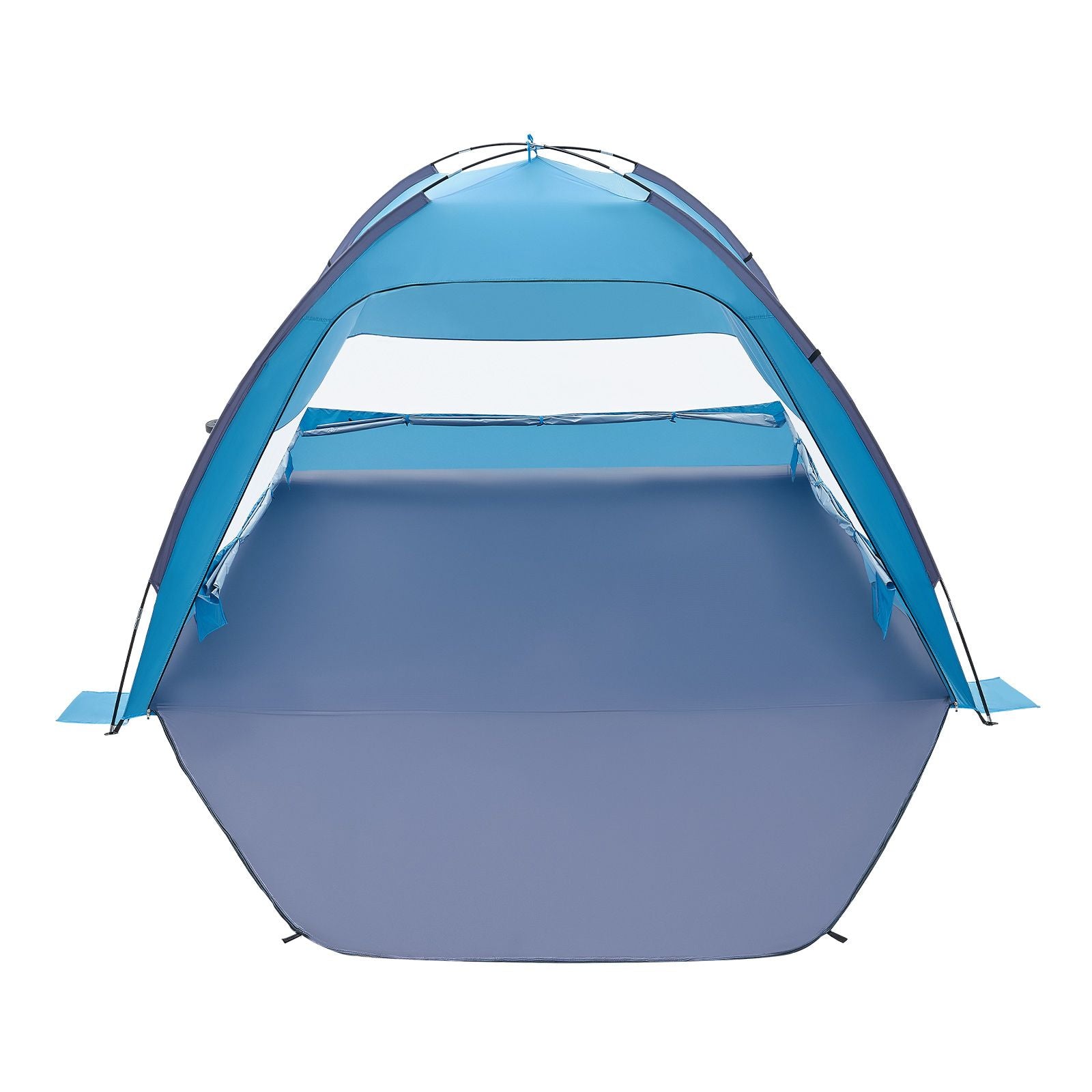 Beach Tent Sun Shelter for 6 Person, UPF 50+ Protection, Portable Sun Shade Canopy with Carrying Bag & Sand Pockets, Lightweight and Easy Setup Beach Umbrella for Camping Fishing Outdoor Picnic