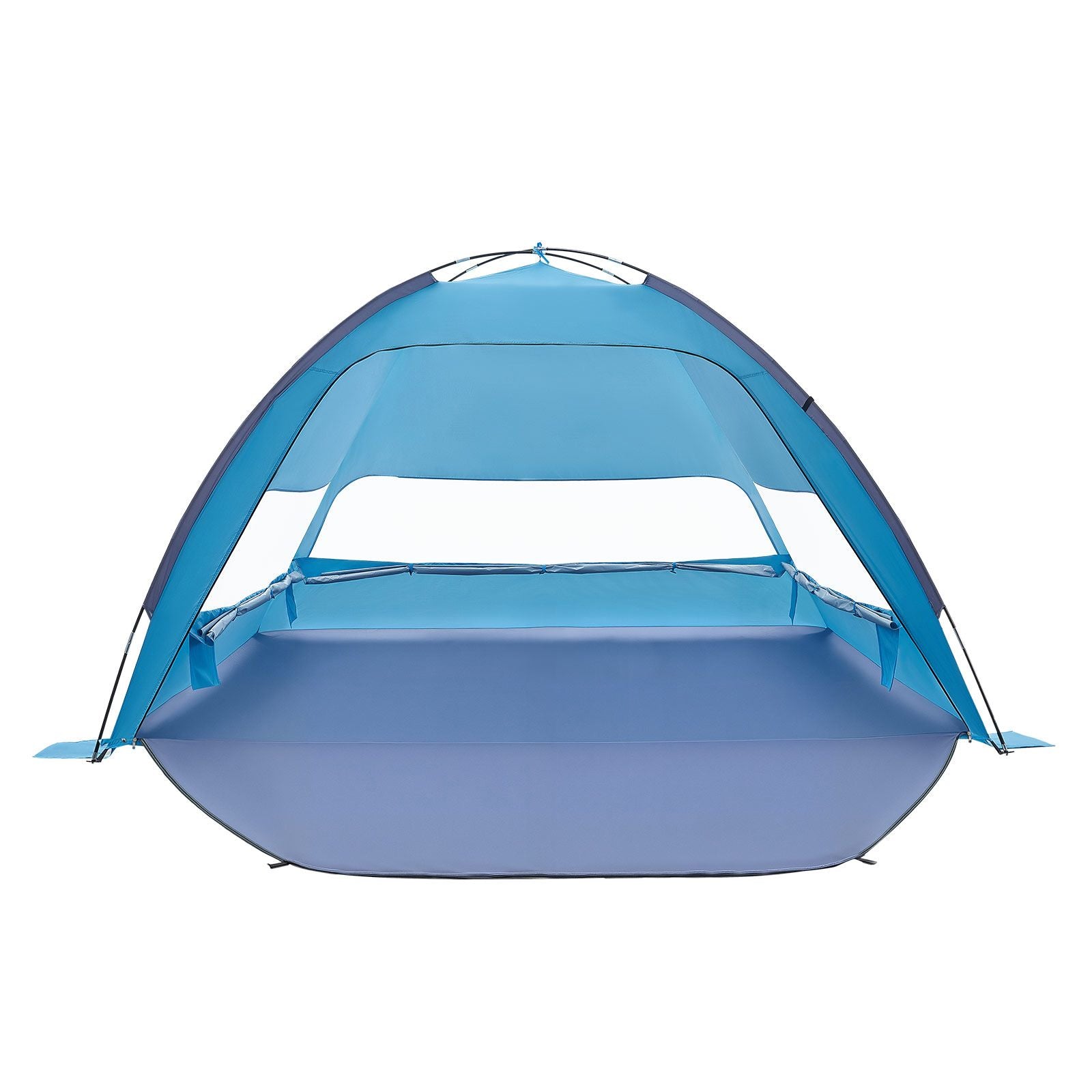 Beach Tent Sun Shelter for 6 Person, UPF 50+ Protection, Portable Sun Shade Canopy with Carrying Bag & Sand Pockets, Lightweight and Easy Setup Beach Umbrella for Camping Fishing Outdoor Picnic