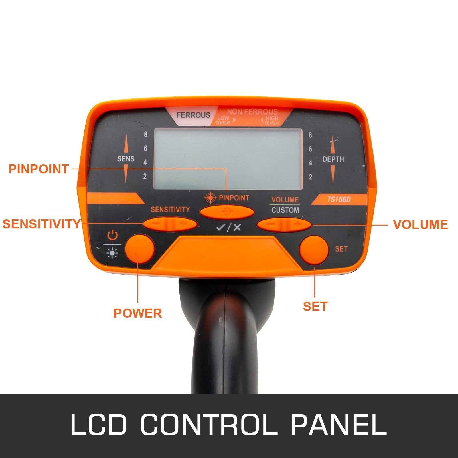 Metal Detector Waterproof LCD - Underwater and Underground High Accuracy Detector for Adults and Children with Headphones (Yellow 3010)