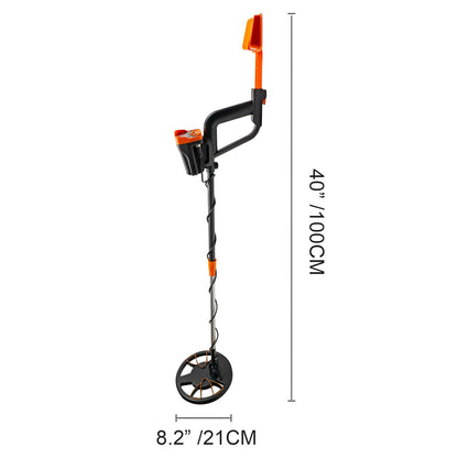 Metal Detector Waterproof LCD - Underwater and Underground High Accuracy Detector for Adults and Children with Headphones (Yellow 3010)