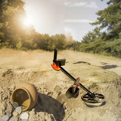 Metal Detector for Kids, 150mm, Waterproof Search Coil with LCD Display, Adjustable 660.4-914.4 mm Gold Detector, Lightweight Carbon Fiber Stem for Junior & Youth Detecting Gold Coin Treasure