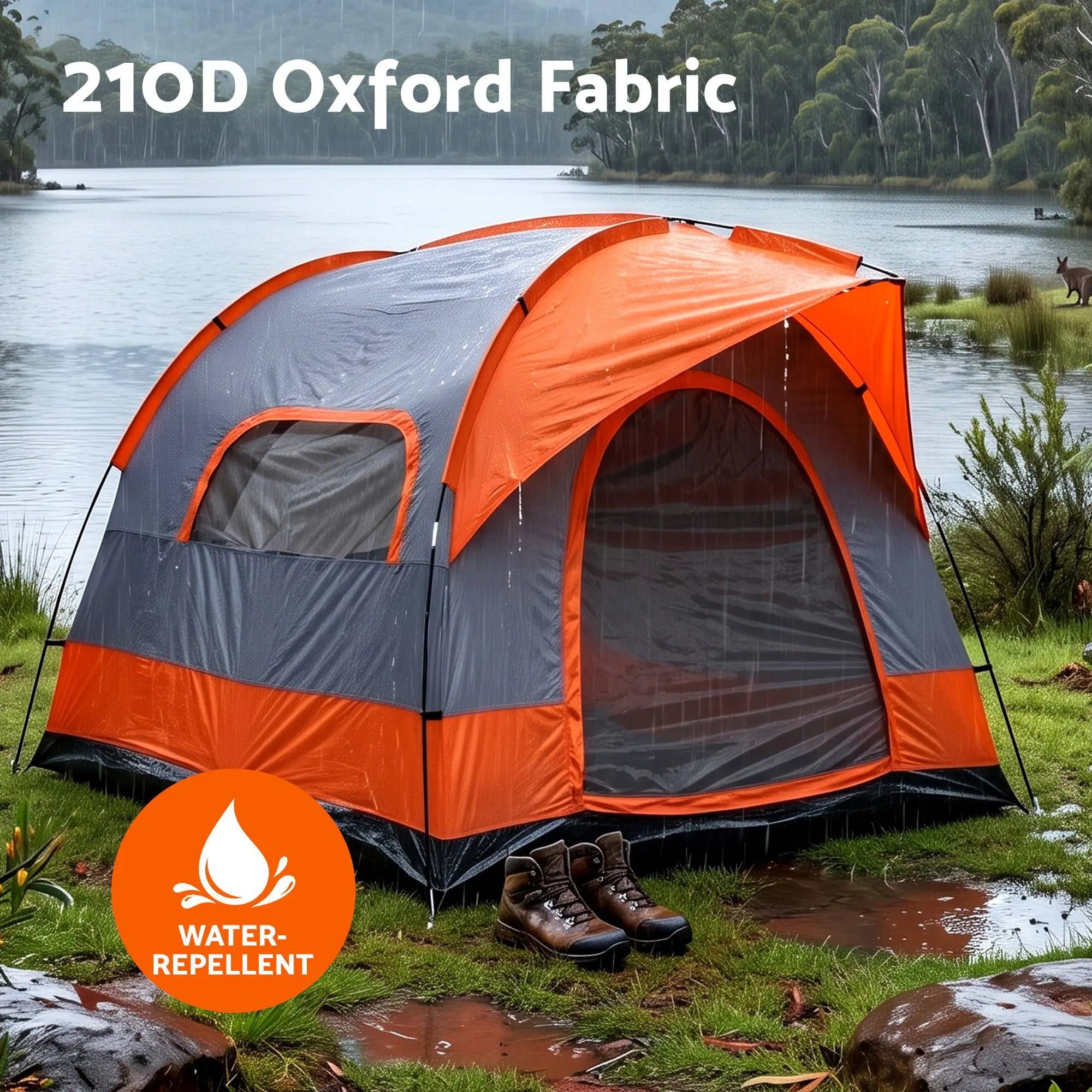 Weisshorn Family Camping Tent - Spacious 6-8 Person SUV-Compatible Tent