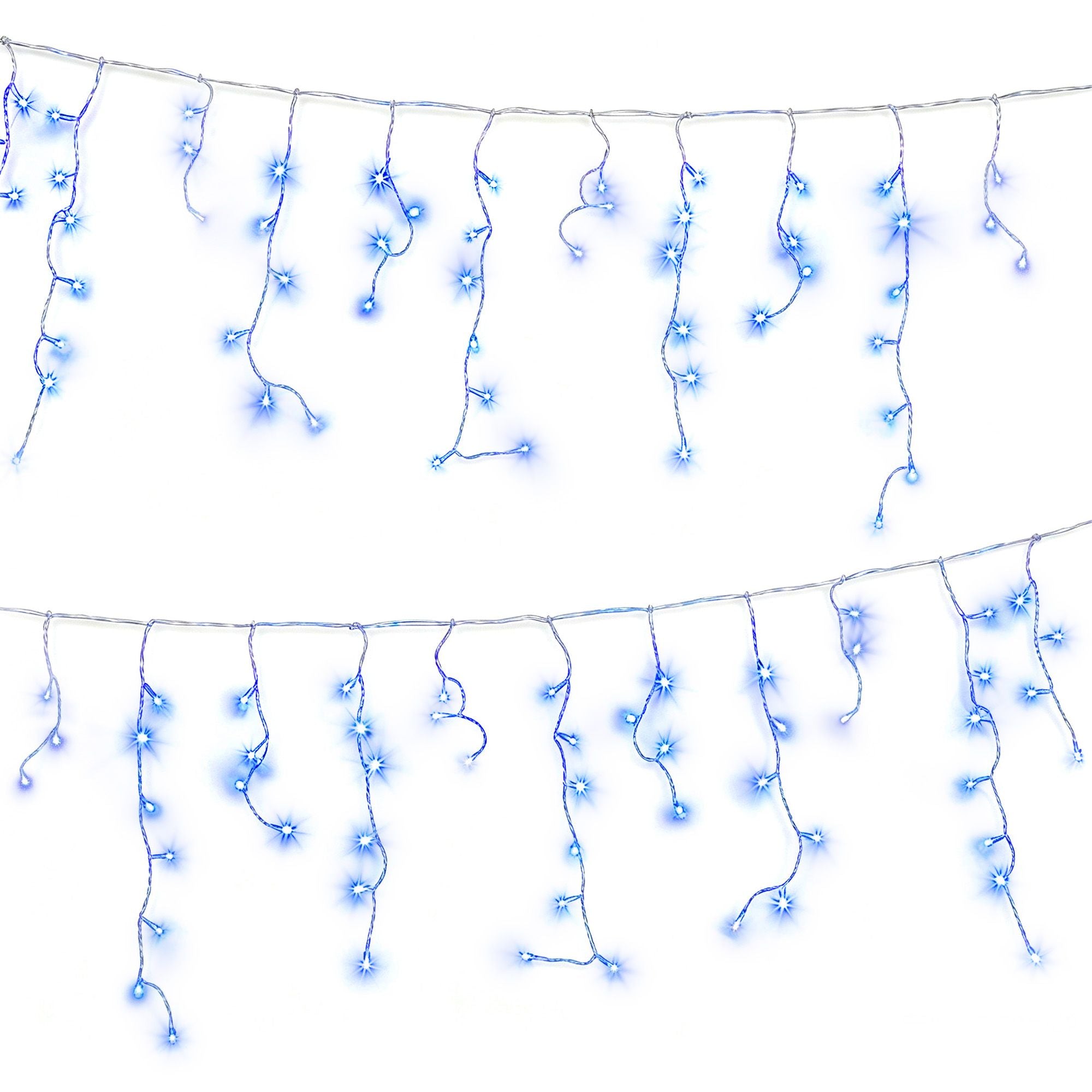 Transform Your Holidays with Solar Blue Christmas Icicle Lights - 32M String Lights