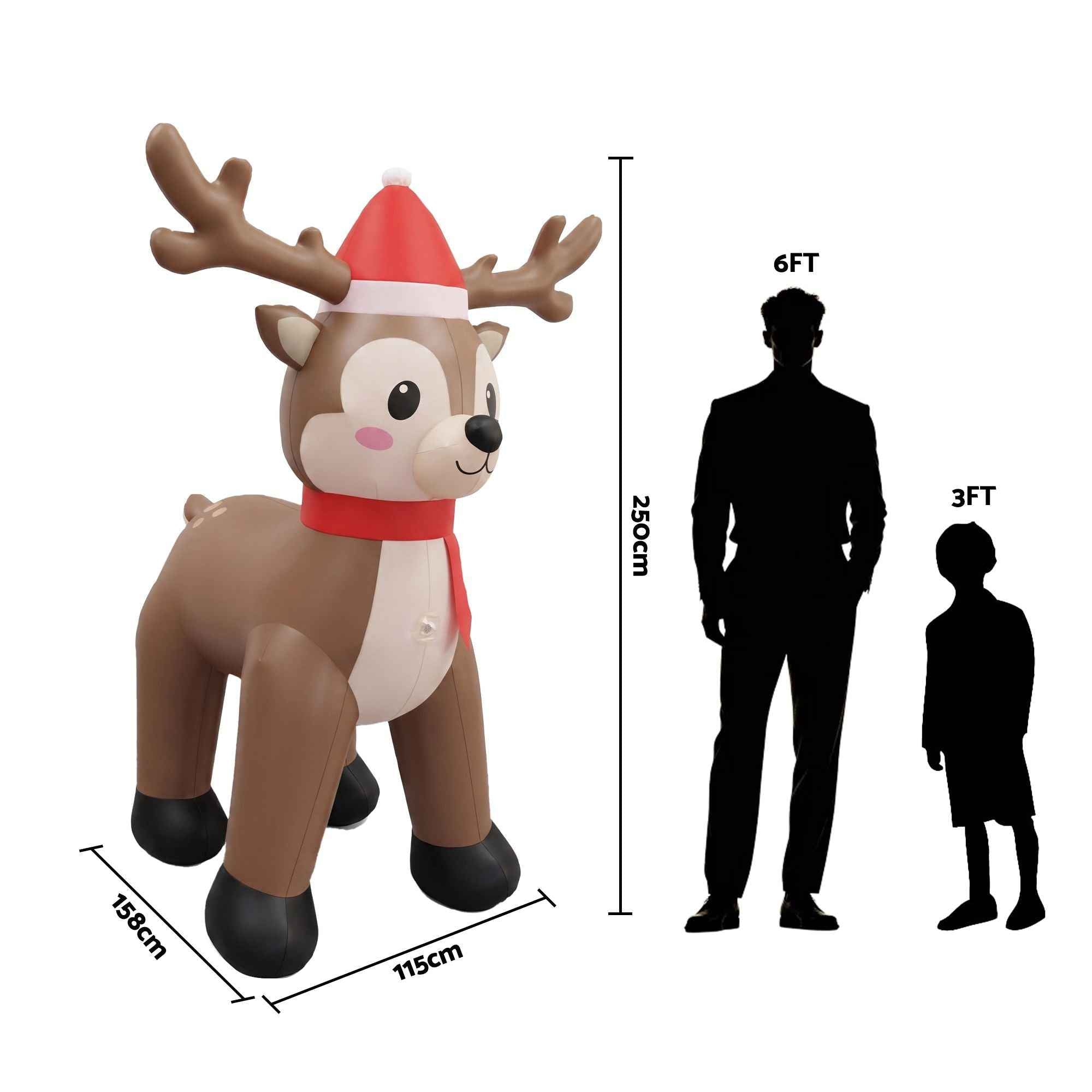 Bring Holiday Cheer Home with Our Christmas Inflatable Reindeer Decoration