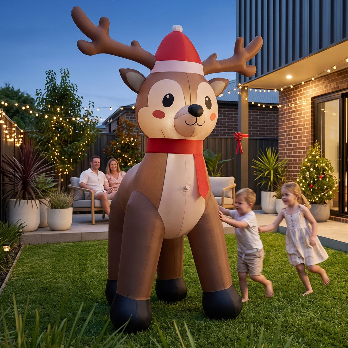 Bring Holiday Cheer Home with Our Christmas Inflatable Reindeer Decoration