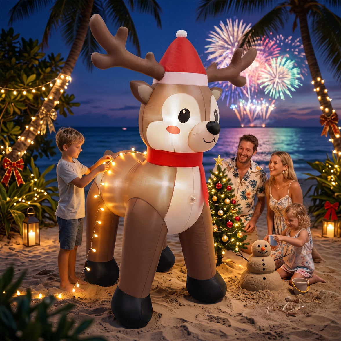 Bring Holiday Cheer Home with Our Christmas Inflatable Reindeer Decoration