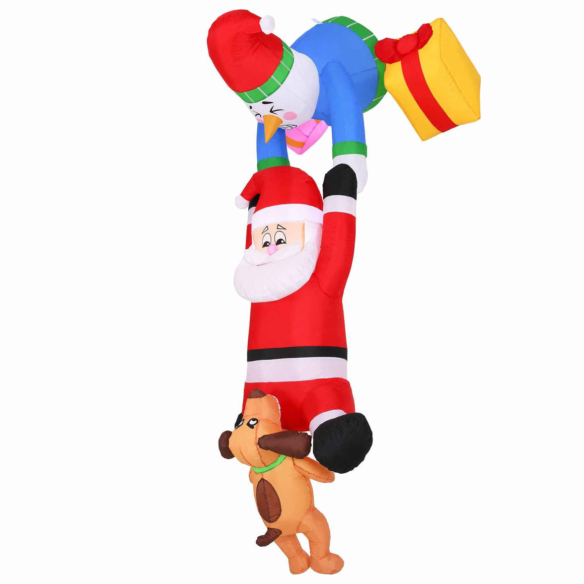 Elevate Your Holiday Spirit with Our Inflatable Climbing Santa Decoration - 3.5M LED Display
