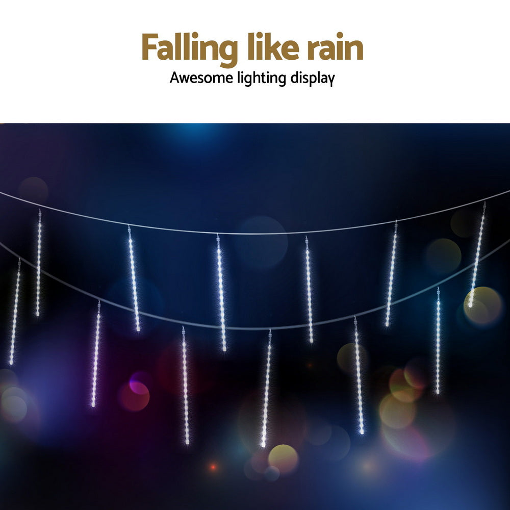 Transform Your Holidays with Jingle Jollys Christmas Icicle Lights – 288 LED Dazzling Display