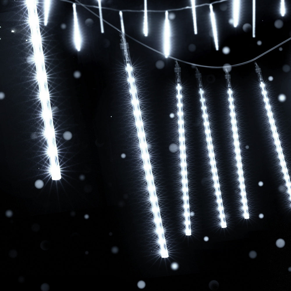 Transform Your Holidays with Jingle Jollys Christmas Icicle Lights – 288 LED Dazzling Display