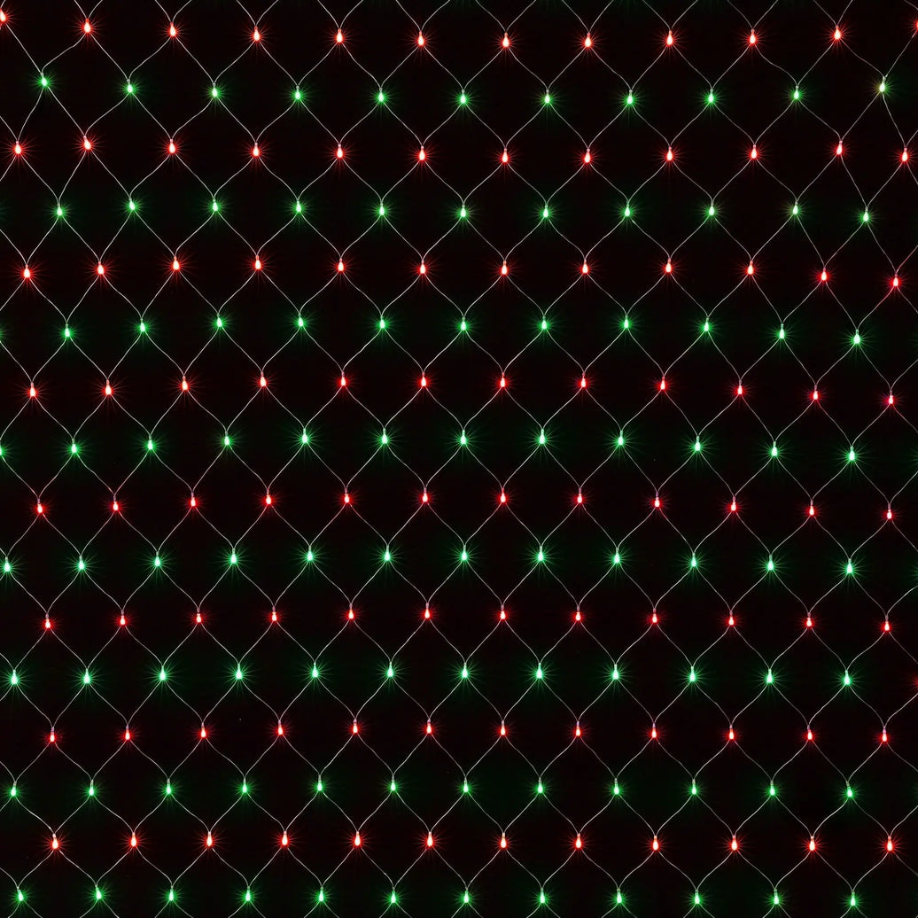 Jingle Jollys Red Green Christmas Net Lights, 1000 LED, 6 x 4m