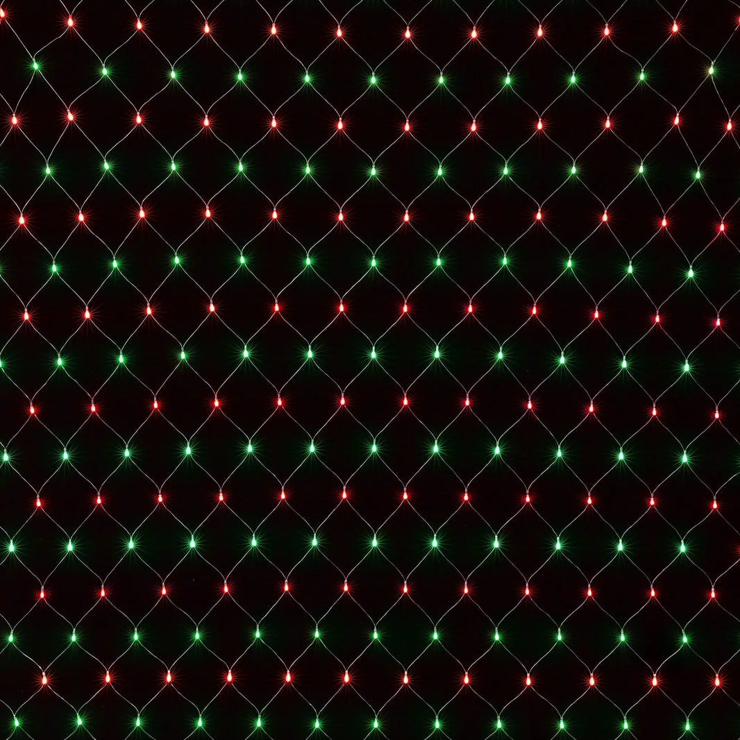 Jingle Jollys Red Green Christmas Net Lights, 1000 LED, 6 x 4m