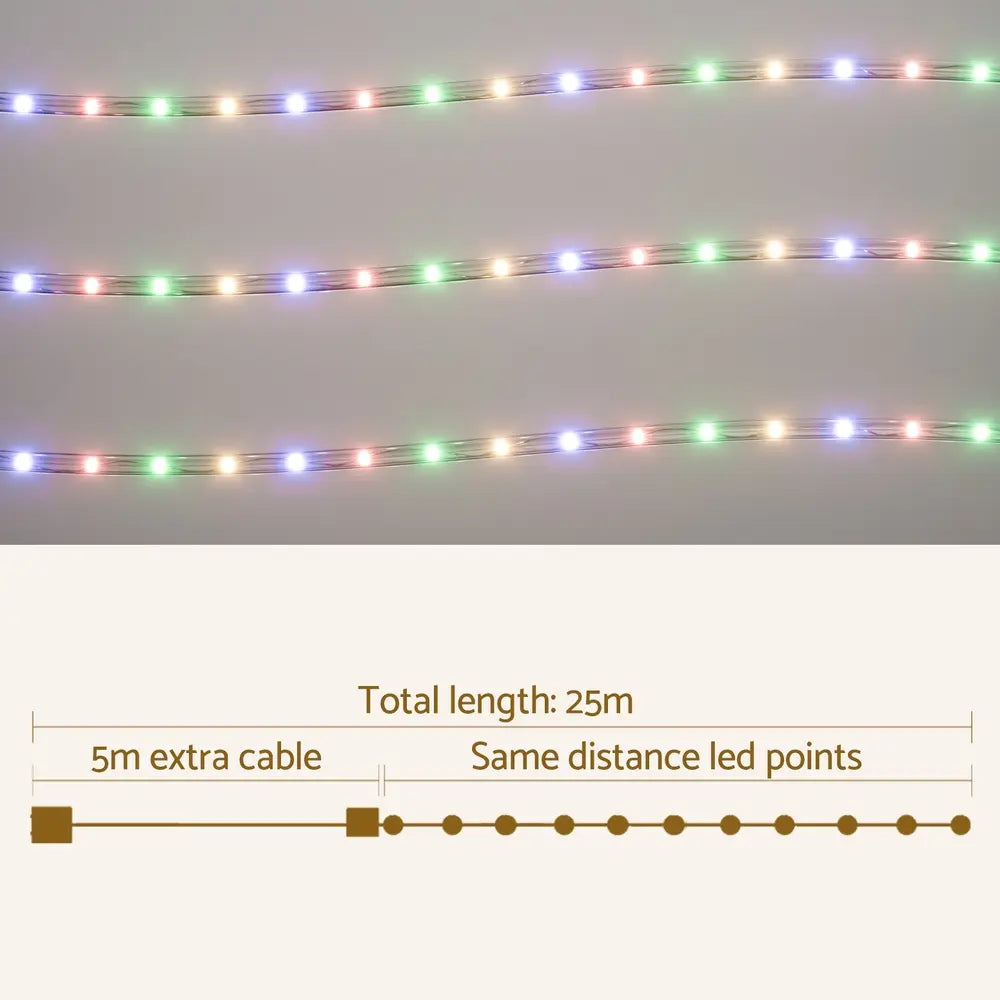 Transform Your Space with Jingle Jollys Christmas Lights – 20M of Enchanting Colour
