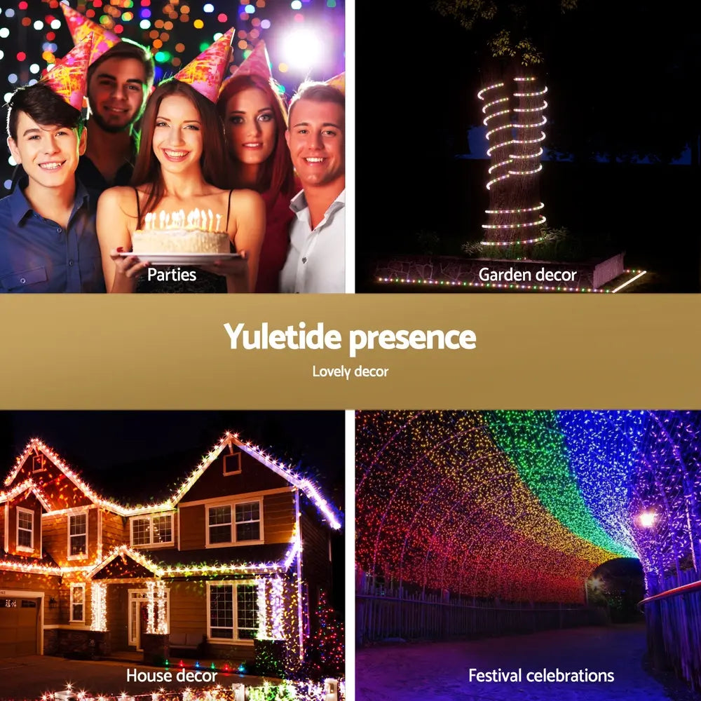 Transform Your Space with Jingle Jollys Christmas Lights – 20M of Enchanting Colour