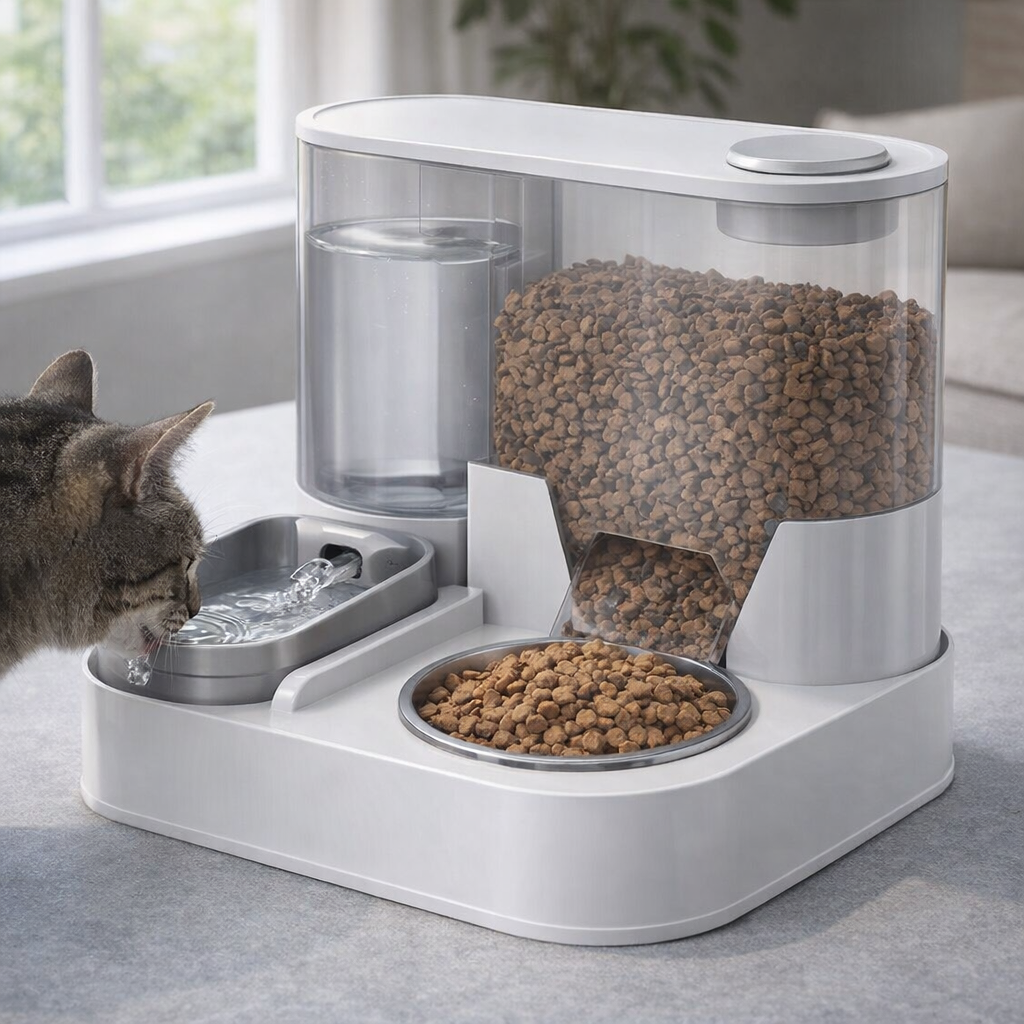 Automated Pet Feeding Solution: Effortless Mealtime for Happy, Healthy Pets