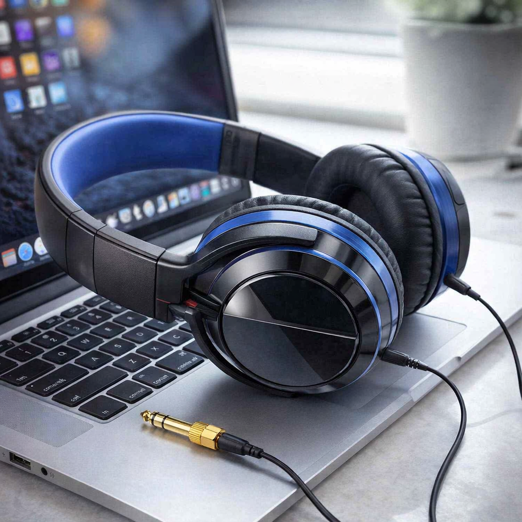 Wired Over-Ear Headset with Microphone - Experience Portable Sound Like Never Before!
